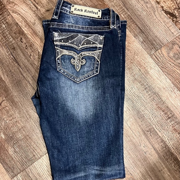 Rock Revival Denim - Rock Revival Size 31 Sapphire Mid Rise Boot Cut Jeans
